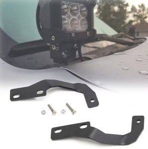 Hilux / Fortuner 2010 to 2022 4Runner LED Light Hood Ditch LED Mount Bracket 1 Pair Metal Light Bracket Mounting Holder