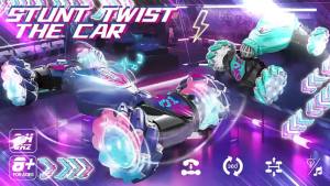 Induction Twist Car ， Remote Control Car ， Rechargeable Toys ， One-Click Deformation ， Colorful Lights ， Electric Off-Road Climbing Stunt Car