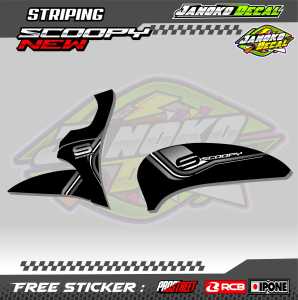 STRIPING VARIASI MOTOR NEW HONDA SCOOPY 2022 / STICKER LIST MOTOR HONDA SCOOPY 2022
