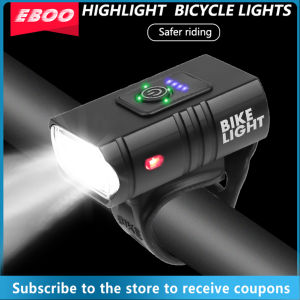 In Stock COD T6 LED Bicycle Front Light Taillight 10W 800LM 6 Mode USB Rechargeable MTB Bike Light Waterproof Front Lamp Rear Light