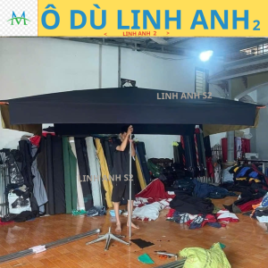 (Chưa đế)Ô dù chính tâm vuông che mưa che nắng 2MX2M5 2M3X2M7 2M5X3M vải bạt chống mưa nắng tốt