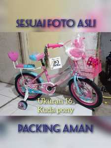 SEPEDA MINI ANAK PEREMPUAN 16 ATLANTIS MN 95 L karakter kuda pony