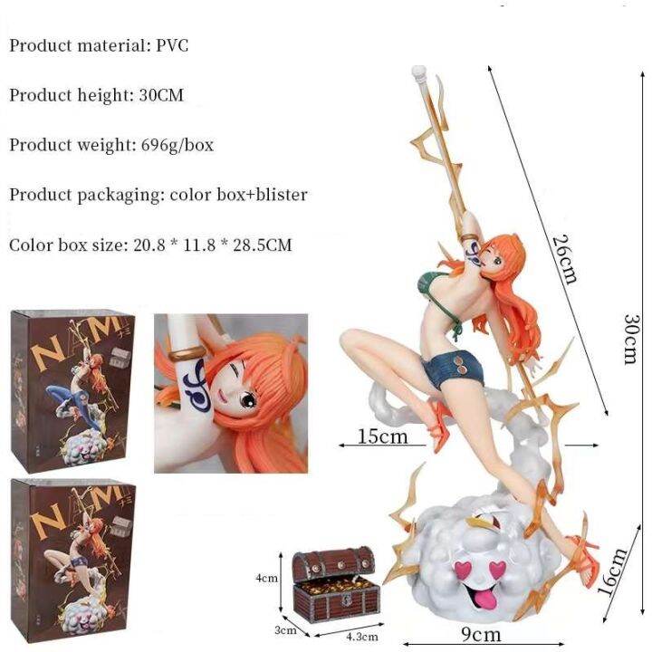 One Piece Nami IU Studio Popmax Nami Zeus 30cm Collectible Figure | Lazada  PH