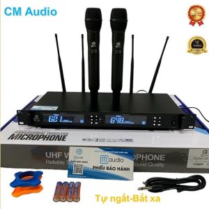 Micro không dây chính hãng CM Audio-X20bắt sóng xahát nhẹTự ngắt phù hợp cho sự kiện và gia đình