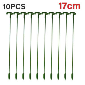 10PCS Plastic Plants Support Pole Reusable Potted Flower Vegetables Stem Fixing Holder Indoor Garden Plant Support Accessories