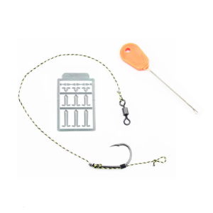 Fishing Accessories Fishing Hair Rigs 2#/4#/6#/8# Pre-Tied Baits Rigs with Swivels Boilie Stop Braided Line