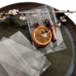 Set 100 Túi đựng bánh cookie/ bánh quy/ trà hoa( túi trắng trong suốt .8x8.5 ) nhiều kích thước