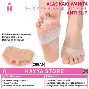 Bantalan Kaki Anti Slip Ujung Telapak Sepatu Silicon Insole Pad