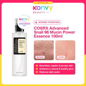 COSRX Advanced Snail 96 Mucin Power Essence 100ml (Anti-Aging Hydrating Nourishing Wrinkle Improvement Essence for All Skin Types - Oily Dry Combination Normal Sensitive)