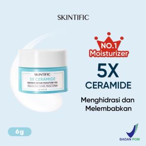 SKINTIFIC - Moisturizer 5X Ceramide Barrier Repair Moisturize Gel Pelembab Wajah 30gr 6gr Original BPOM
