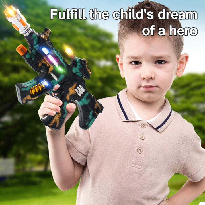 Children's Toy Gun Submachine Gun Boy Baby Electric with Music Sound ...