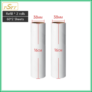 TSTT Lint Pet Hair Remover Roller Brush Long Handle Retractable Floor Roller Sticker Tearable Clothes Bed Sheet Dust Hair Removal Brush