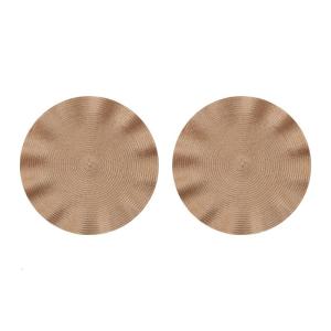 Elegant Dining Table Placemats Sophisticated Placemats with Ruffled Edges Portable Table Mats for Hotel and Home