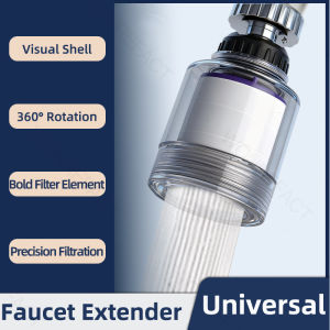 Faucet Splash Filter Kitchen Rotatable Splash-Proof Tap Bubbler Extender Adapter Faucet Purifier Sprayer Head Shower Head Diffuser Spray