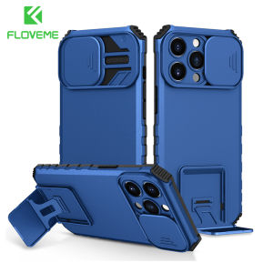 FLOVEME Armor Bracket Phone Case For Samsung S24 S23 S22 S21 Ultra S23 S22 S21 Plus S21 S20 FE Note20 Ultra Push Window Lens Protection Shockproof Back Cover