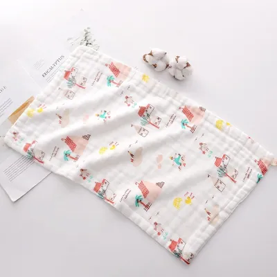 ผ้าเช็ดตัวเด็ก ผ้านุ่มละมุน ผ้าฝ้ายแท้ ทอ4ชั้น ขนาด 40x25cm. ผ้าขนหนูเด็ก ผ้าซับน้ำลาย ผ้าห่มเด็ก ผ้าเช็ดหน้า ผ้าขนหนูทารก ผ้าเช็ดตัวทารก แบบยาว ซึมซับน้ำได้ดี มีให้เลือกสี