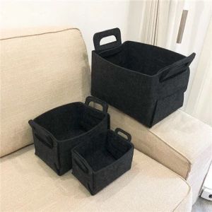 Foldable Felt Storage Box Organizer Laundry Basket Box Storage Container Clothes Organizer Storage Storerage Box Basket Foldable Storage Box Basket Storage Box Simpan Barang Toys Storage Organizer Remote Control Holder Organizer Bakul Letak Barang毛毡收纳