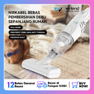 Winland (Garansi 1 tahun) Penyedot Debu Genggam Kuat Penyedot Vacuums Cordless UV Dust Mite Debu UV Penyadapan Kuat+Vakum Penghisap Kuat+UV 3 in 1 untuk Kasur Debu & Rambut Hewan Karpet Jok Mobil Peliharaan