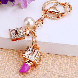 [SPRINTT] GK073 Gantungan Kunci Diamond Lipstik Dengan Parfum Premium Cantik Mobil HP Tas Good Luck Keychain Pria Wanita