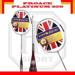 Raket Original Badminton Pro Ace Platinum 350 Bonus Komplit