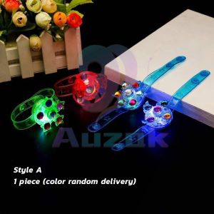 AUK Light Flash Bracelet Toys Rotating Gyro Watch Kids Gift