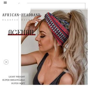 Headwear and Headscarf Breathable Comfort Headband Cultural Characteristics Printing All Seasons