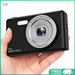 COD [Free Shipping] 4K Vlogging Camera Multiple Modes (TF Card Not Included) HD Anti-Shake Camera Portable Mini HD Video Camera Gift for Kids Teens and Starters