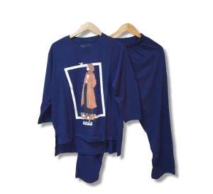 KAOS COMBED 24s WANITA / STELAN KAOS OVERSIZE COMBED 24S PREMIUM / ONE SET COMBED VIRAL / STELAN WANITA LAGI TREN / STELAN KAOS OVERSIZE WANITA TANGAN 7/8 BAHAN KATUN COMBED / STELAN WANITA DEWASA TERBARU / ONE SET TERBARU