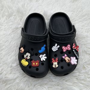 Crocs jibbitz quyến rũ có thể tháo rời dễ thương phim hoạt hình Mickey Mouse Ultraman khóa giày trang trí cho CROCS
