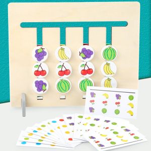 TERLARIS Matching Color Fruit Logic Game Picture Sensory Games Toys Kids Motorik Murah Meriah Rekomendasi Kado Ulang Tahun Anak TK PAUD KB Montessori Hadiah Natal Bingkisan Lebaran Hampers Tahun Baru Paskah Ide Jualan Dropship Reseller Warna Beads Wooden