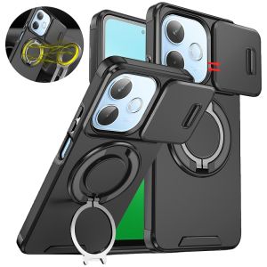 Armor Funda For OPPO A5 Pro 5G Lens Protection Shockproof Phone Case for OppoA5 A5Pro 5G Car Magnetic Ring Holder Back Cover