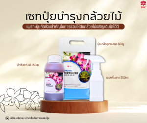 เซทปุ๋ยบำรุงกล้วยไม้ อุปกรณ์ครบชุดพร้อมบำรุงกล้วยไม้