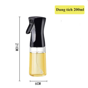 Bình xịt dầu HOMELOVE Bình đựng dầu phun sương cao cấp chống rò rỉ dung tích 200ml xịt dầu cho nồi chiên không dầu