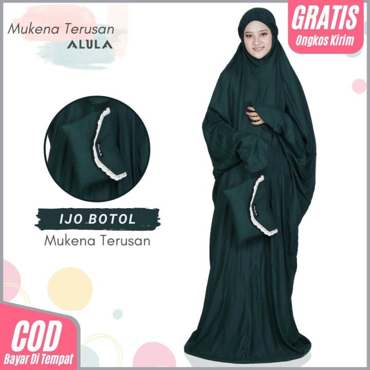 Alula Mukena Terusan/ Mukena Rayon POLOS TERUSAN
