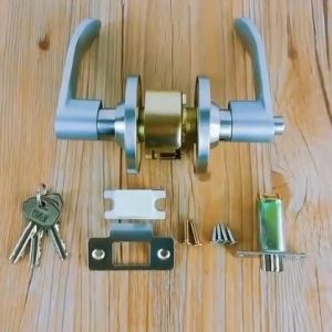 Three-Pole Spherical Knob Lock Aluminum Alloy Entry Sliding Door Handle 30-50mm Keyed Locks