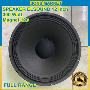 SPEAKER WOOFER ELSOUND 12 inch 12inch M120 ES120 FULL RANGE HITAM 12in