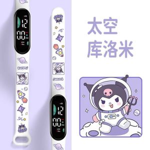 JENL Jam Tangan Digital Pochacoo สำหรับนักเรียนว่ายน้ำนาฬิกากําไลกีฬาเด็กกันน้ำมีฟังก์ชั่นไฟกลางคืน