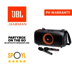 JBL PartyBox On The Go OTG w/ Wireless Mic Portable Speaker