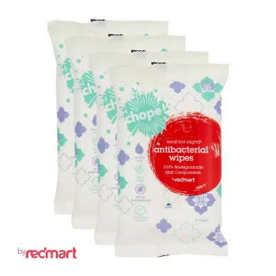 RedMart Antibacterial Mini Wet Wipes 8s x 4pk Wipes