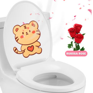YESPERY 1/2pcs Toilet Sticker Deodorant Pad Cute WC Sticker bathroom Incense DIY Home Decor Wallpaper