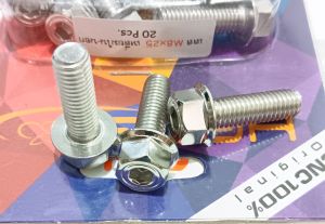 Baut 12 M8  Kunci 12 Drat Ulir 8 mm Probolt Stainless Steel Ori HENG Thailand