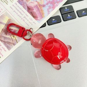 Kawaii Cartoon Animals Turtle Luminous Keychain Creative Girl Heart Glow in The Dark Keyring Bag Pendant Car Key Accessories
