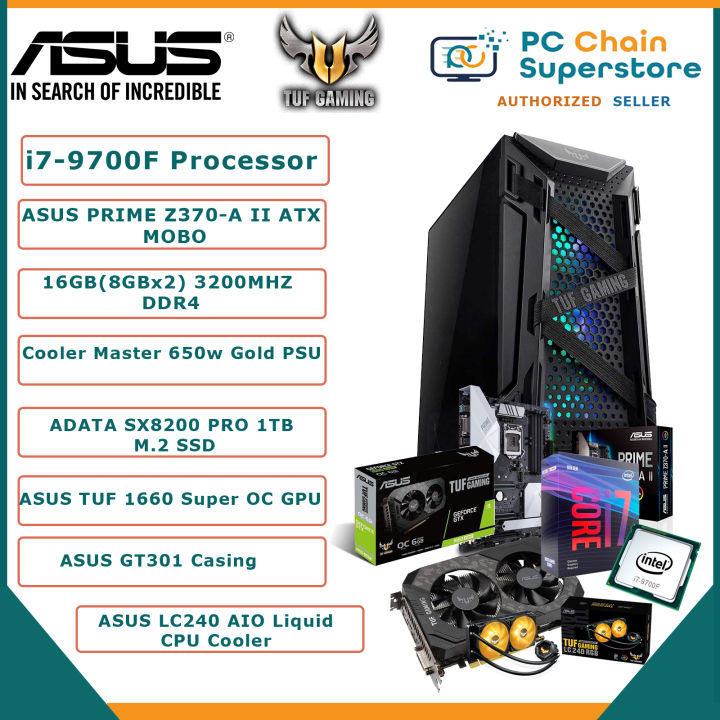 ASUS Tuf Gaming 1660 Super RTX 3060 Gaming PC Package Set