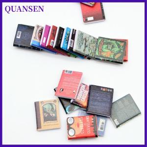 QUANSEN 10ชิ้นบ้านตุ๊กตาจิ๋วนิตยสารหนังสือนิยายโมเดลตุ๊กตาอุปกรณ์ตกแต่งฉากบ้าน