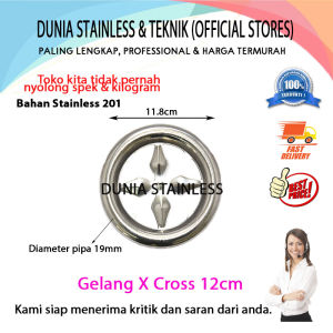Gelang X-Cross 12cm 201 ornamen hiasan tangga pagar