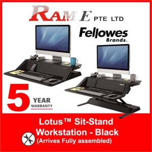 Fellowes Lotus™ Sit-Stand Workstation - Black