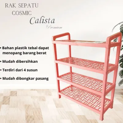Rak Sepatu Calista Cosmic Rak Sepatu 4 Susun / Tempat Sepatu Susun Plastik