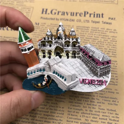 【Exclusive】 Fridge Magnet Thailand Phuket Singapore Merlion Panoramic Magnetic Souvenir Refrigerator