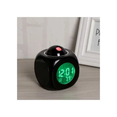 【Fast and Reliable Shipping】 🔥 Readystock + 🔥 Projection Alarm Clock Digital LCD Display Voice Talking Snooze Temperature LED Wall Clock Projector EY