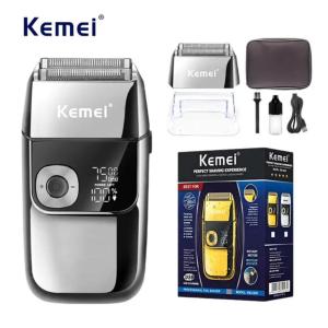 Alat Cukur Rambut Kemei KM 2028 Waterproof Hair Clipper Professional Shaver Botak Licin Kumis Jenggot Brewok Jambang Mesin KM-2028